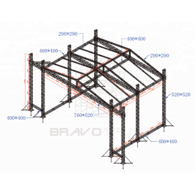 Hight quality aluminum truss display truss roof system for event exhibition