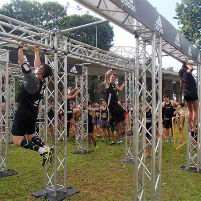 High Quality Good Price Obstacle Course Truss 12 Inch  Ninja Warrior For Sale